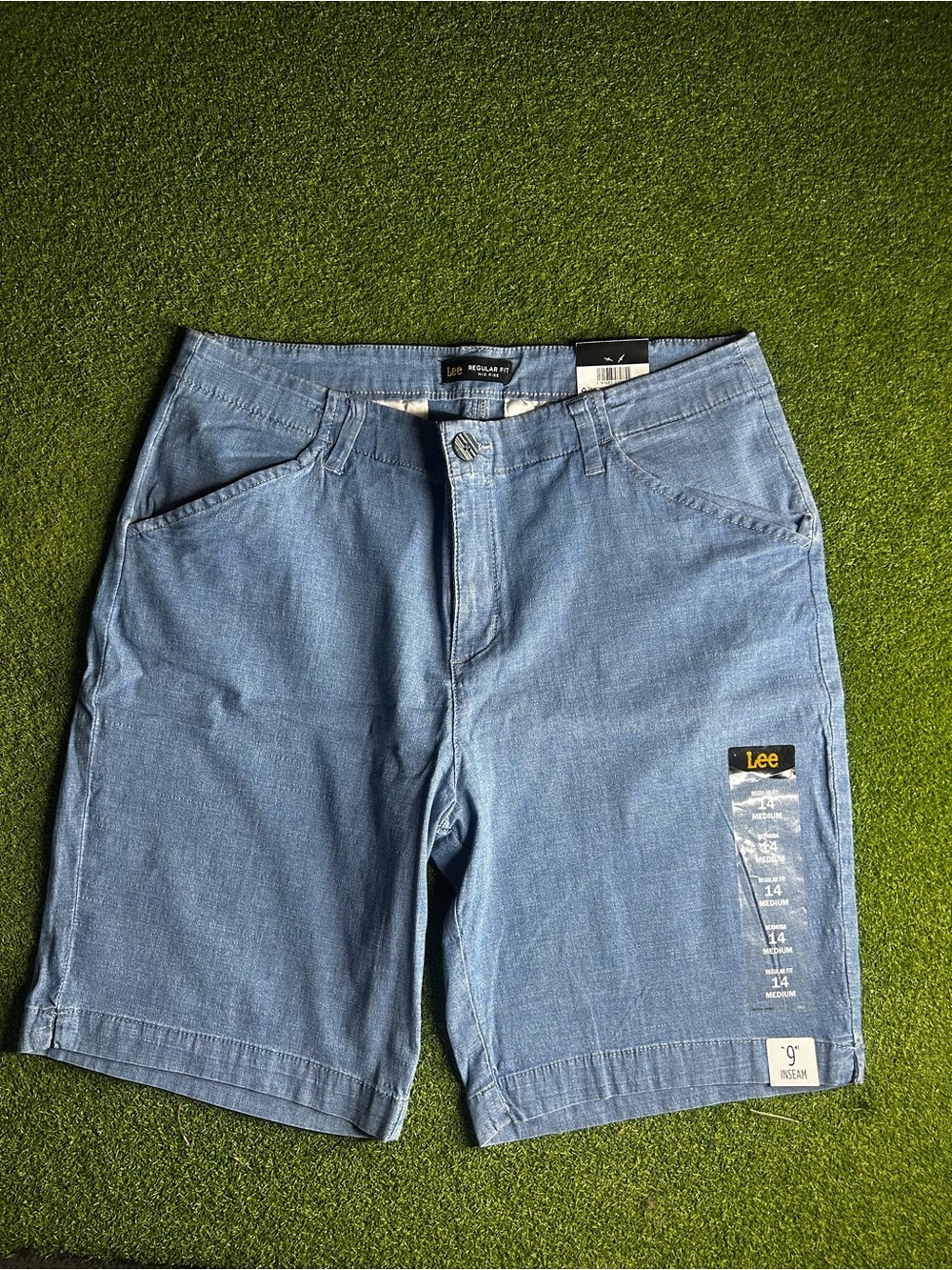 NWT Lee Light Wash blue Denim Shorts